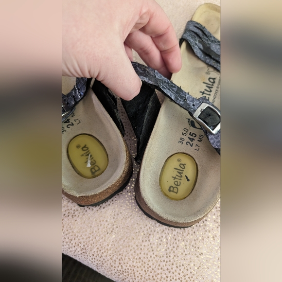 Women's Betula By Birkenstock size 7 Gray Slip-On Sandals - Picture 2 of 11